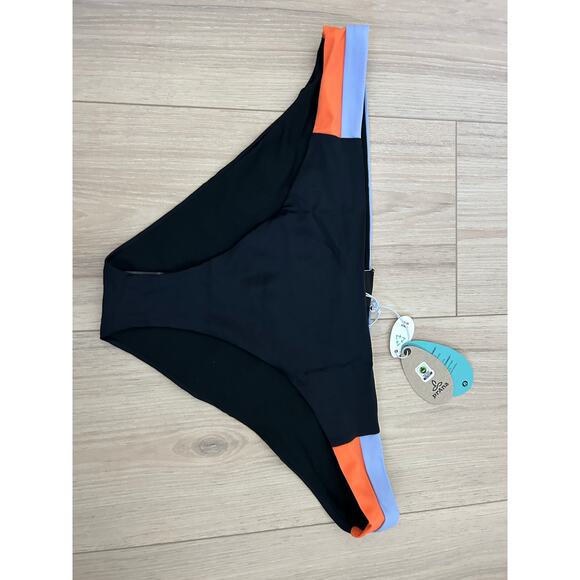 prAna Innix Bikini Bottoms - UPF 50+ NWT size XL Black - Picture 3 of 6